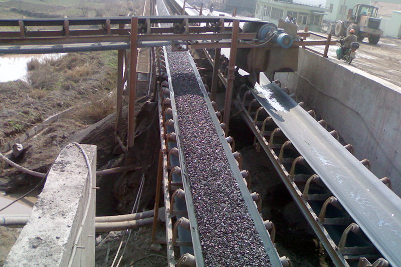 皮帶輸送機現場(chǎng)圖