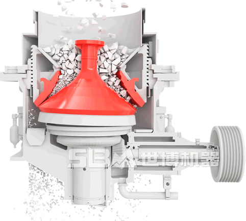 液壓圓錐破碎機工作原理圖