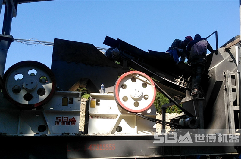 山東PE400x600鄂破機現場(chǎng)