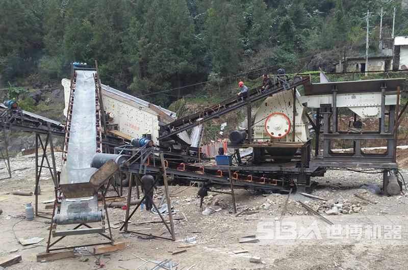 巖石破碎現場(chǎng)