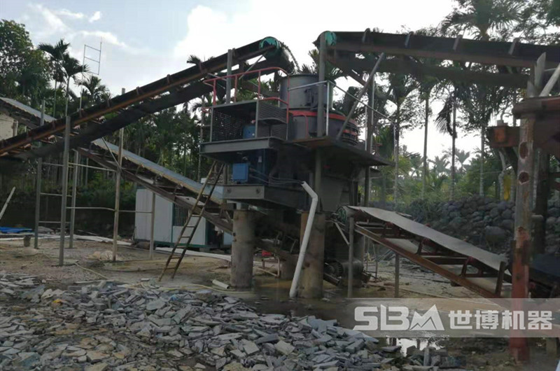 大理石制砂現場(chǎng)