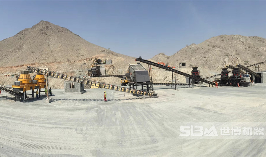 鵝卵石破碎制砂現場(chǎng)，鵝卵石制砂工藝