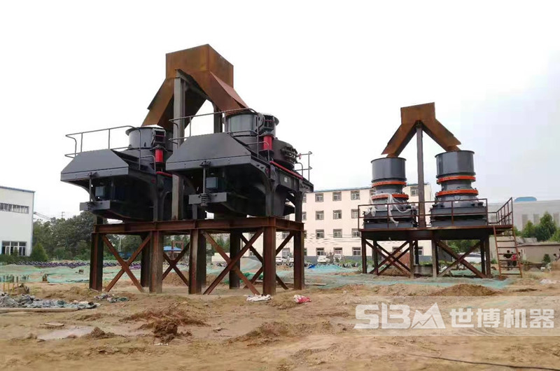 制砂機作業(yè)現場(chǎng)