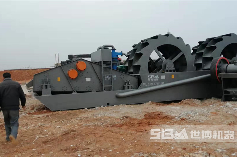 大型洗砂機械一體式洗砂生產(chǎn)線(xiàn)運達現場(chǎng)