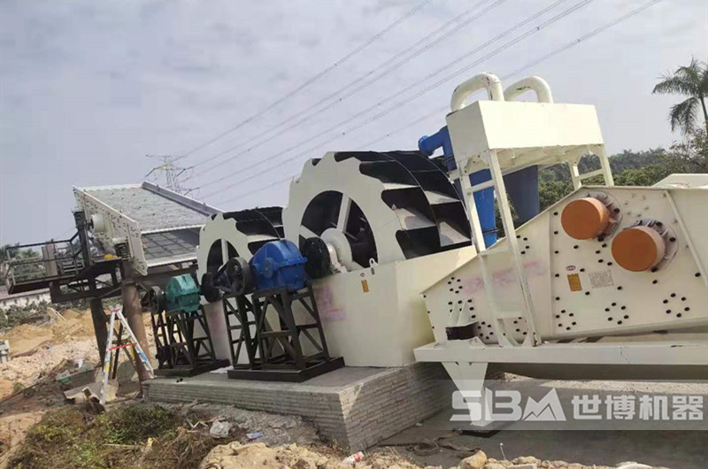 家庭式小型洗砂機現場(chǎng)