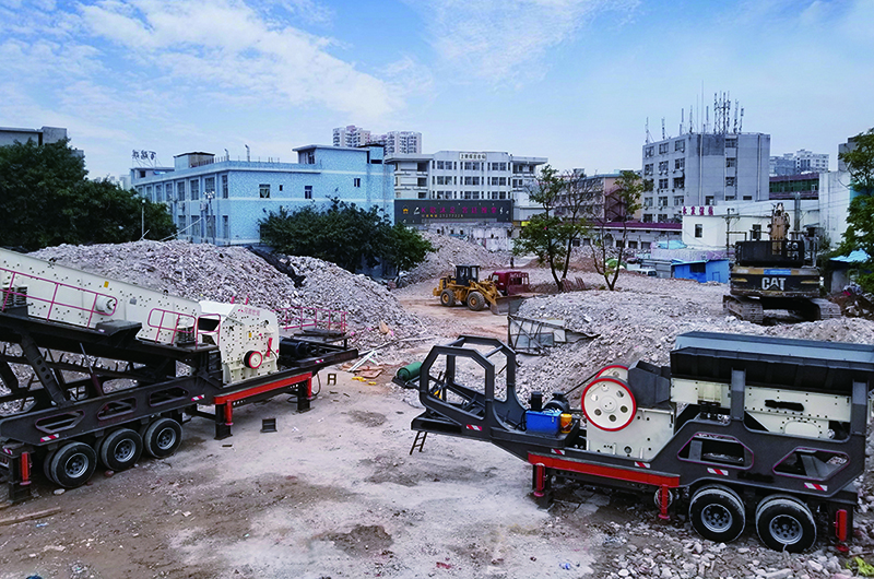 多機組合可移動(dòng)式碎石生產(chǎn)線(xiàn)