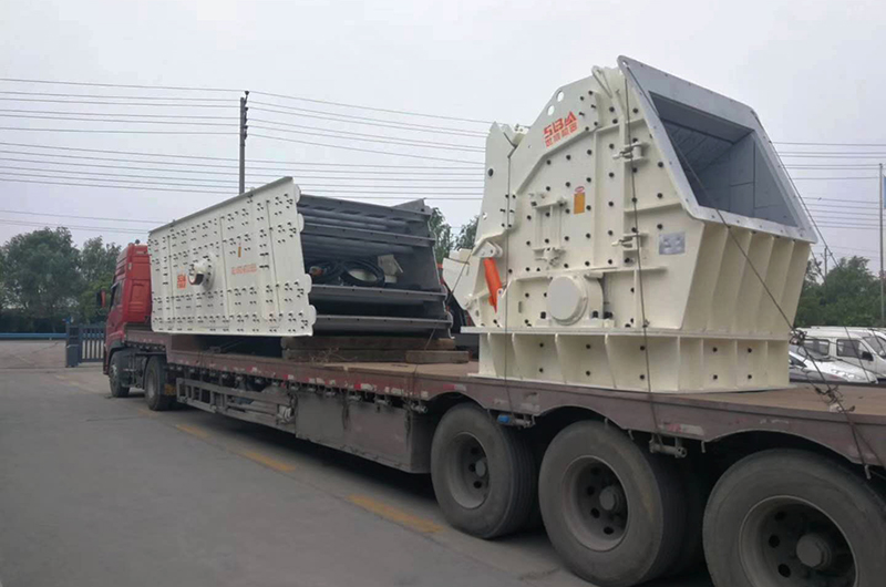 石料破碎設備裝車(chē)發(fā)貨
