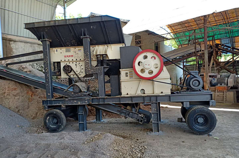 顎破搭配給料機的簡(jiǎn)易移動(dòng)車(chē)