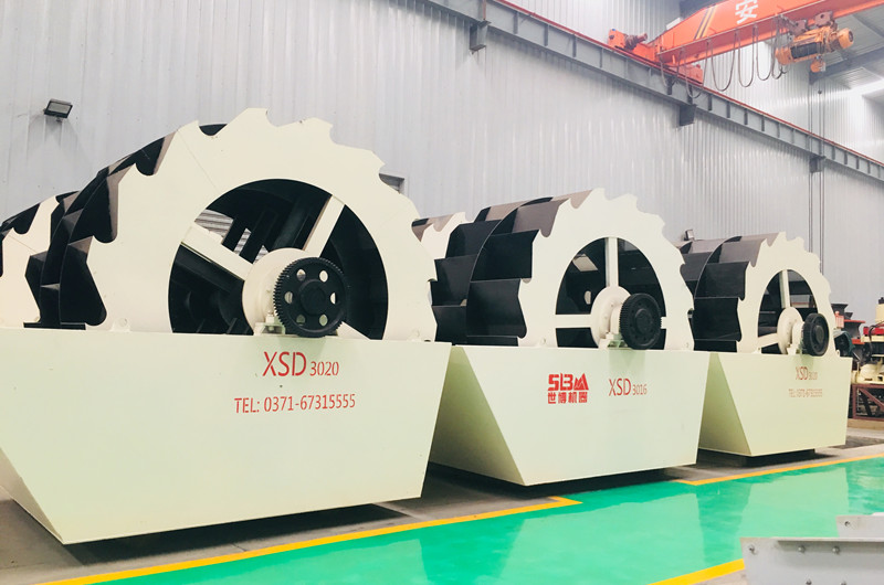 水洗石粉洗砂機，輪斗式洗砂機