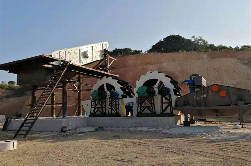 石粉砂加工現場(chǎng)