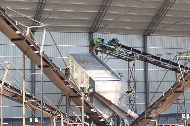 砂石圓振動(dòng)篩現場(chǎng)圖