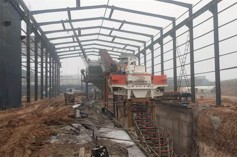 河南平頂山客戶(hù)大型砂石生產(chǎn)線(xiàn)工地