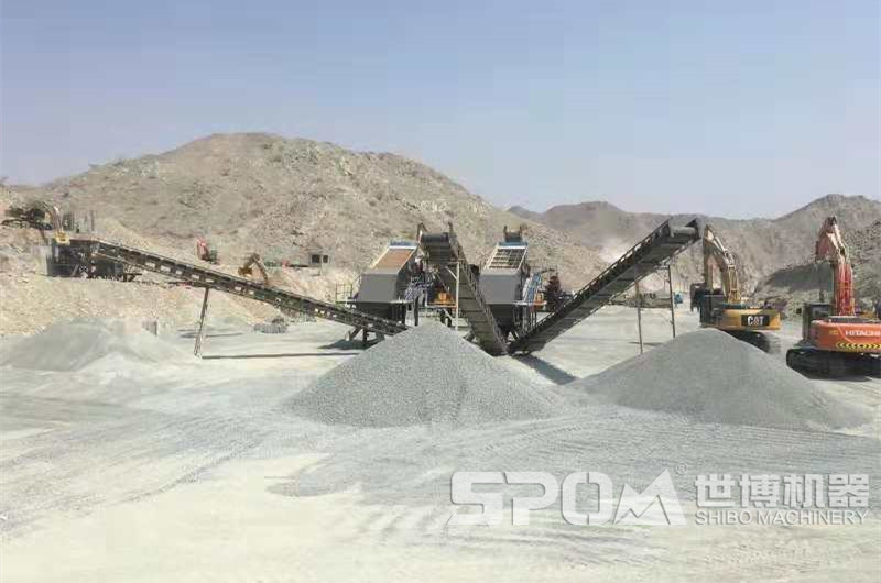 石英石機制砂生產(chǎn)現場(chǎng)圖