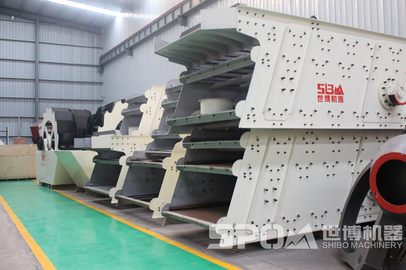 世博振動(dòng)篩成品車(chē)間