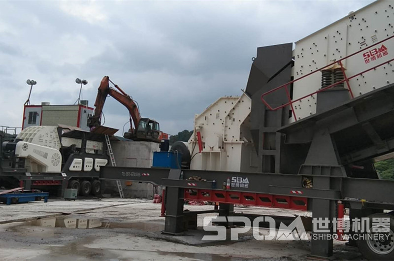 移動(dòng)細碎石子打砂機