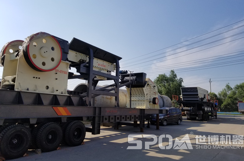 世博車(chē)載移動(dòng)碎石機待發(fā)貨