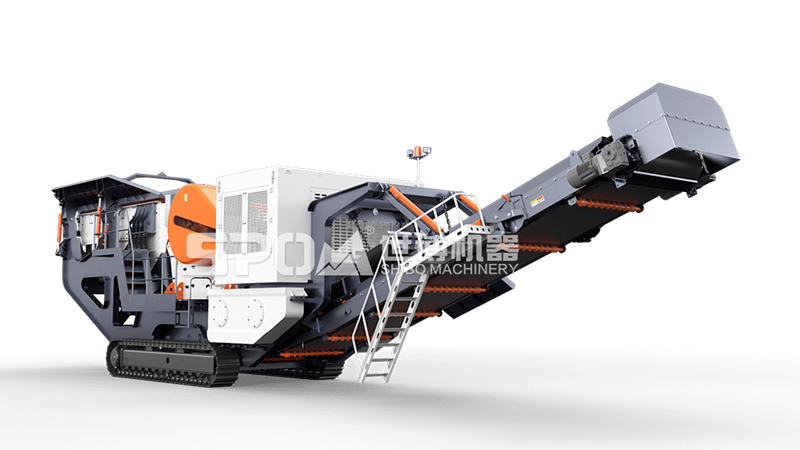 履帶式移動(dòng)顎破石子破碎機