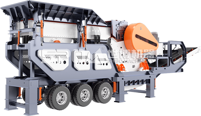 輪胎式移動(dòng)顎破石子破碎機