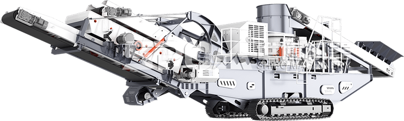 履帶移動(dòng)圓錐破碎站結構圖