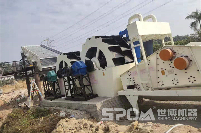 洗砂機搭配振動(dòng)篩、細砂回收機