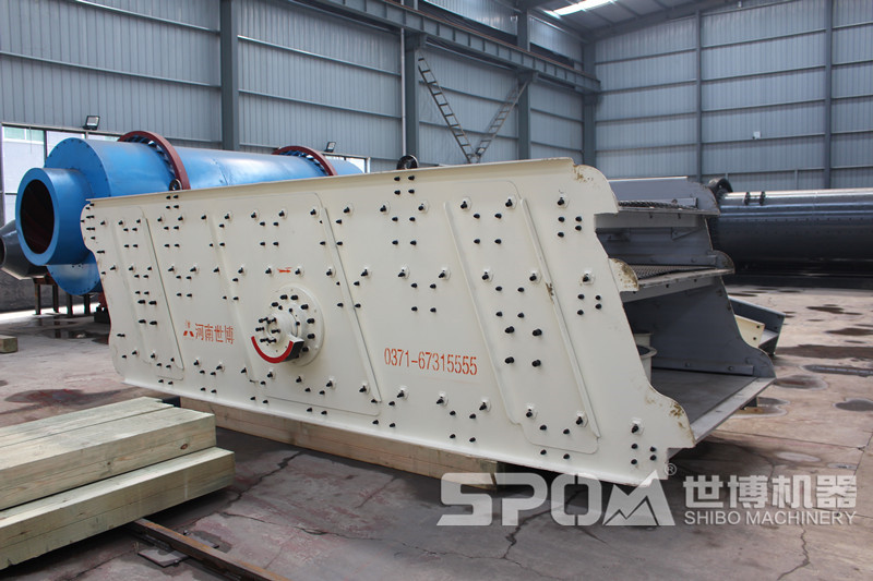 振動(dòng)篩，篩分石灰石混合料