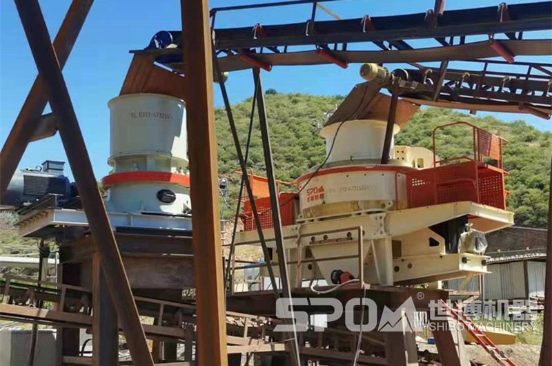 河卵石制砂設備現場(chǎng)圖