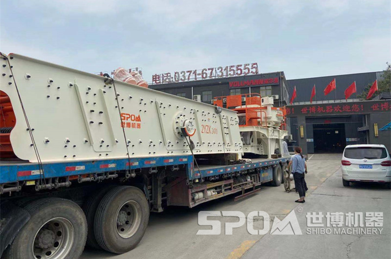 玄武巖加工設備沖擊制砂機和振動(dòng)篩發(fā)貨