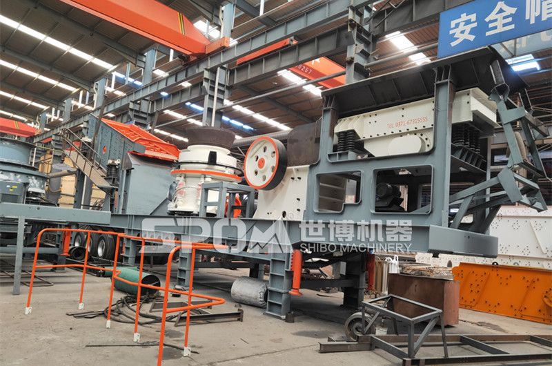 多機組合式移動(dòng)設備，加工大理石廢料可用