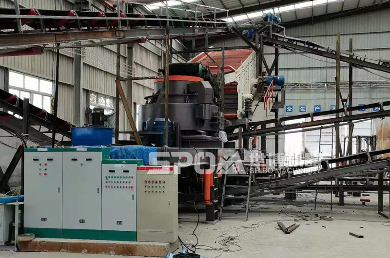 移動(dòng)制砂設備室內生產(chǎn)，環(huán)保防塵