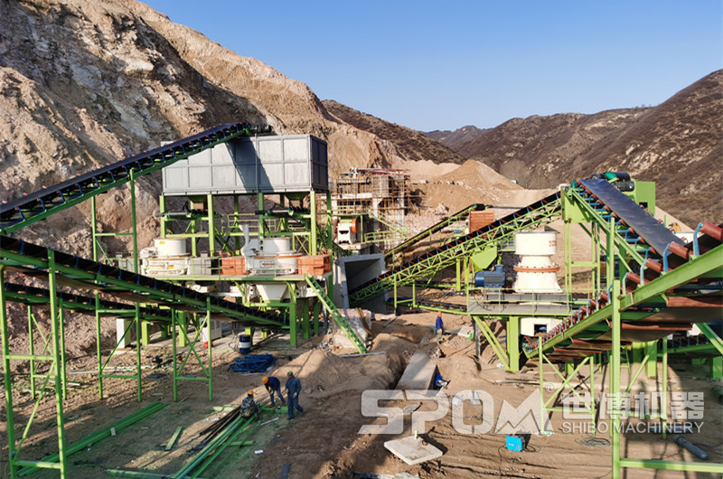 大型砂石骨料加工設備現場(chǎng)，客戶(hù)案例