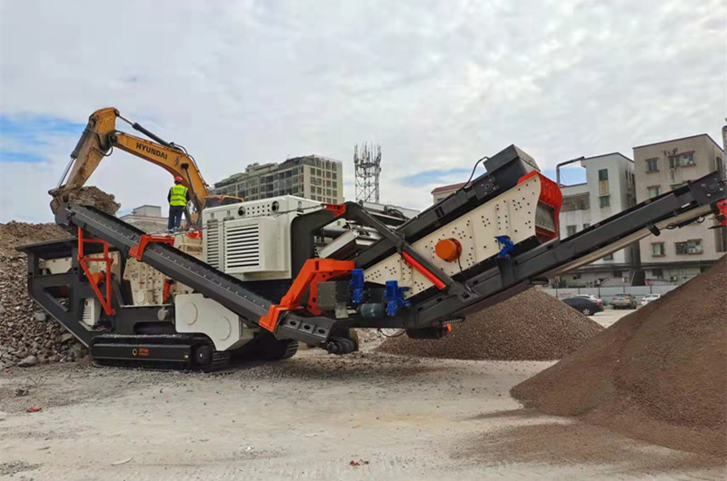 世博廠(chǎng)家移動(dòng)渣土破碎機