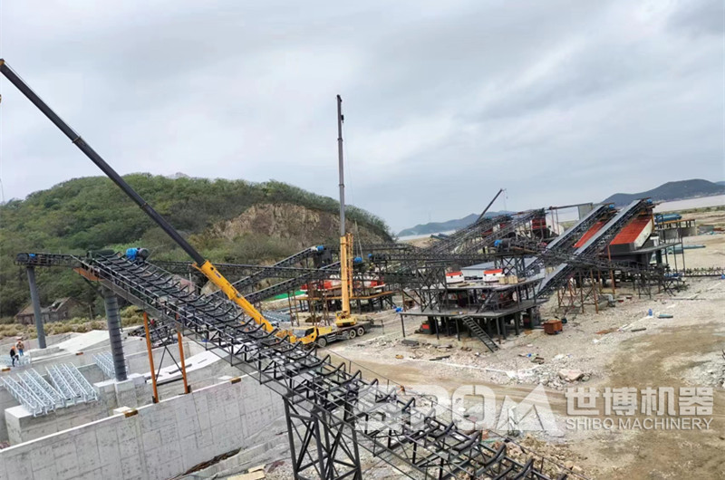 浙江舟山客戶(hù)時(shí)產(chǎn)1500噸環(huán)保型機制砂生產(chǎn)線(xiàn)現場(chǎng)圖